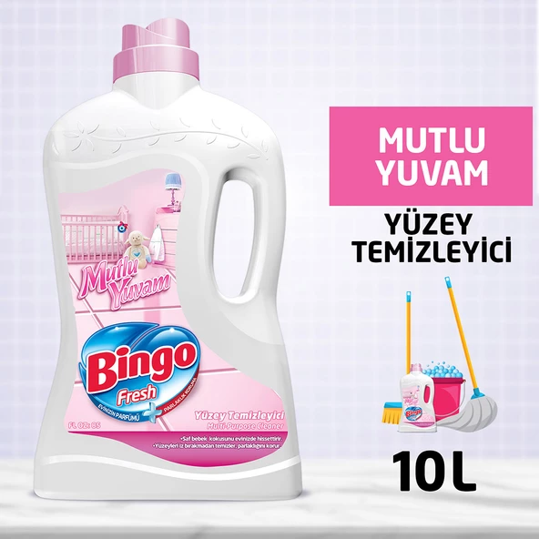 Bingo Fresh Yüzey Temizleyici 2,5 L Mutlu Yuvam 4'lü