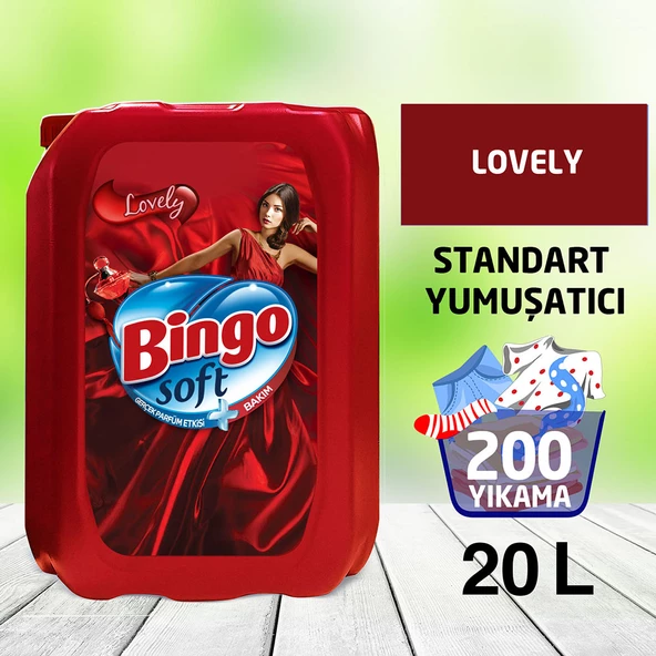 Bingo Soft Standart Çamaşır Yumuşatıcısı Lovely 5 L 4'lü