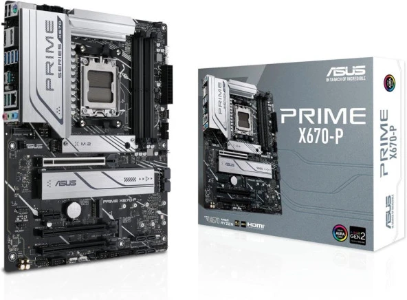 Asus PRIME X670-P AMD AM5 DDR5 ATX Anakart Teşhir - Resim 2