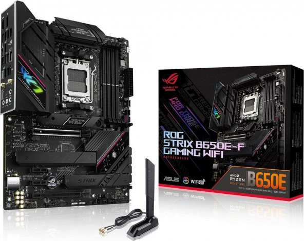 Asus Rog Strix B650E-F Gaming Wi-Fi AMD AM5 DDR5 ATX Anakart Teşhir