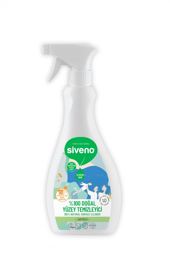 Siveno %100 Doğal Yüzey Temizleyici Bitkisel Leke Çıkarıcı Arındırıcı Mermer Fayans Ahşap Yüzeyler 500 ml - 5