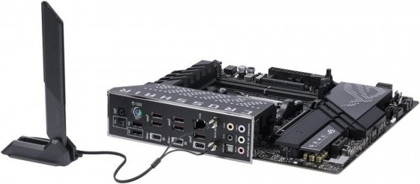 Asus Rog Crosshair X670E Gene AMD AM5 DDR5 Micro ATX Anakart Teşhir - Resim 2