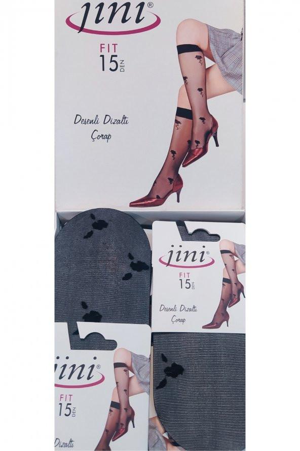 DİZ ALTI ÇORAP SİYAH İNCİ - 2