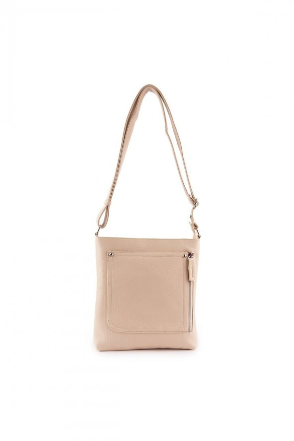 Sanja Çapraz ve Omuz Çantası Krem Yılan