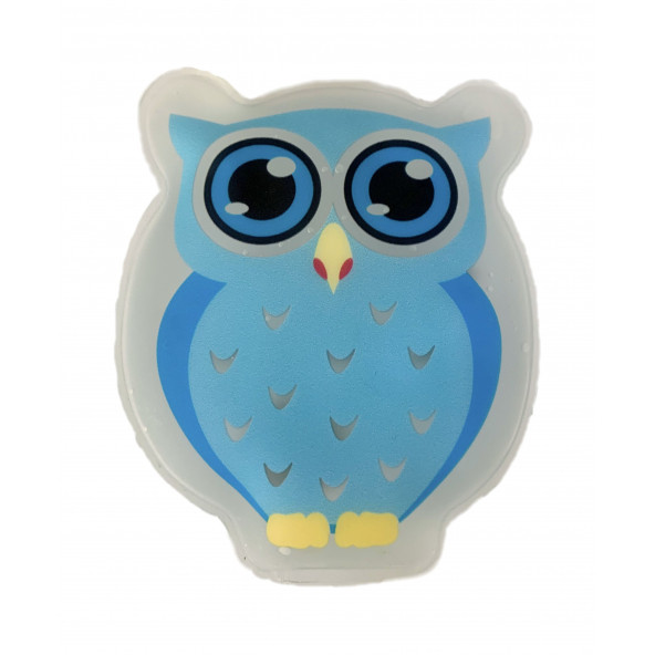 MAVİ BAYKUŞ CEP SOBASI,EL ISITICI,SICAK SU TORBASI PVC  9cm - Resim 3