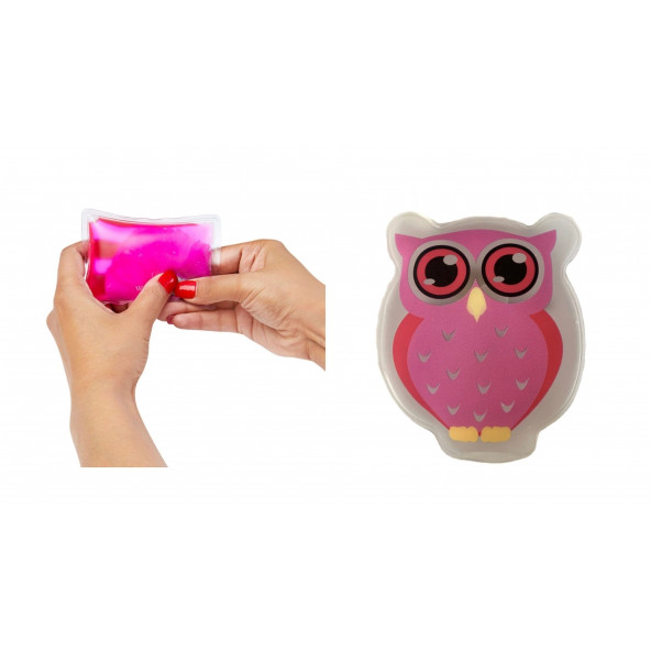 PEMBE BAYKUŞ CEP SOBASI,EL ISITICI,SICAK SU TORBASI PVC  9cm - 2