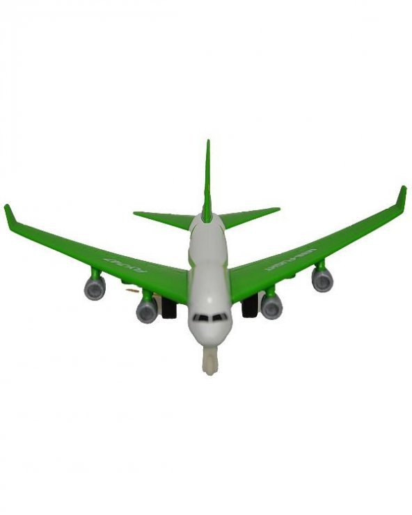 Ctoy Sürtmeli Çek Bırak Oyuncak Uçak Yeşil