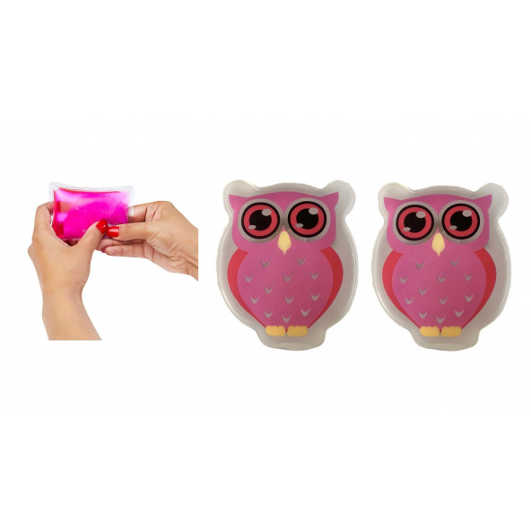 PEMBE BAYKUŞ CEP SOBASI,EL ISITICI,2 ADET SICAK SU TORBASI PVC  9cm - 2