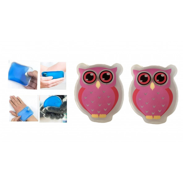 PEMBE BAYKUŞ CEP SOBASI,EL ISITICI,2 ADET SICAK SU TORBASI PVC  9cm - 8