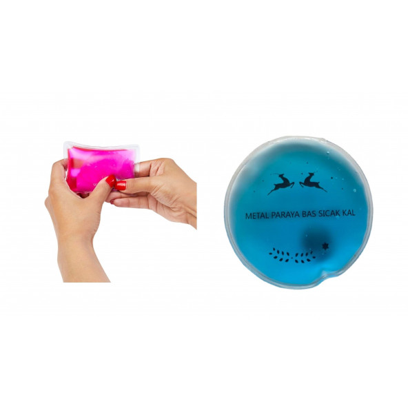 MAVİ CEYLAN CEP SOBASI,EL ISITICI,SICAK SU TORBASI PVC  9cm - 2