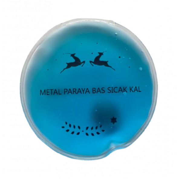 MAVİ CEYLAN CEP SOBASI,EL ISITICI,SICAK SU TORBASI PVC  9cm - 3