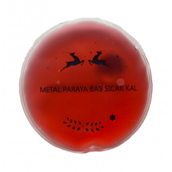 KIRMIZI CEYLAN CEP SOBASI,EL ISITICI,SICAK SU TORBASI PVC  9cm - 3