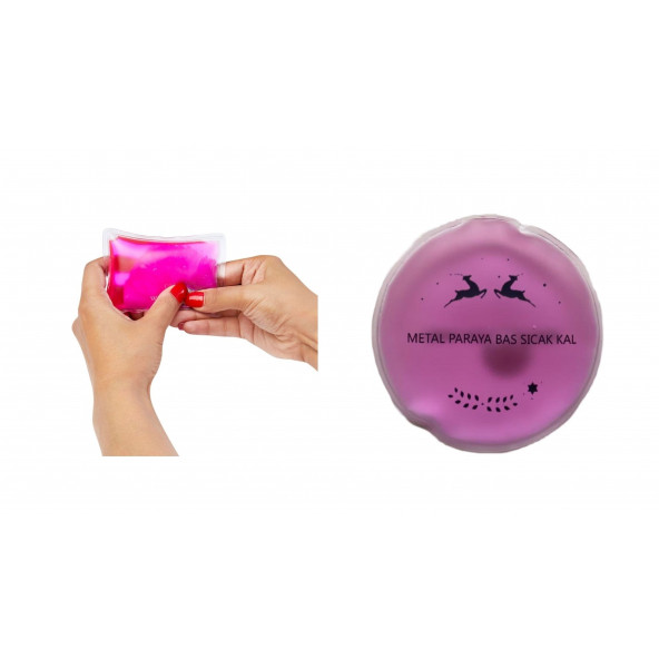 PEMBE CEYLAN CEP SOBASI,EL ISITICI,SICAK SU TORBASI PVC  9cm - 2