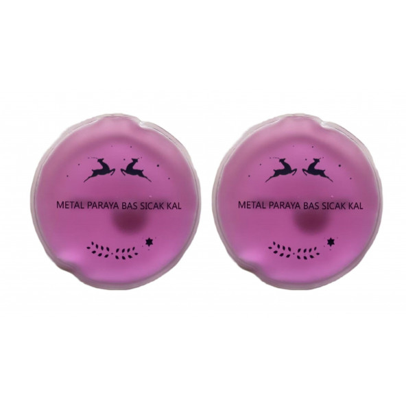 PEMBE CEYLAN CEP SOBASI,EL ISITICI,2 ADET SICAK SU TORBASI PVC  9cm - 3