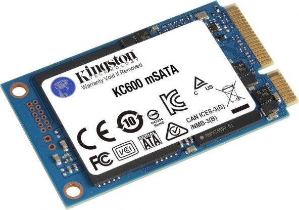 Kingston KC600 SKC600MS/1024G mSATA 1 TB SSD Teşhir