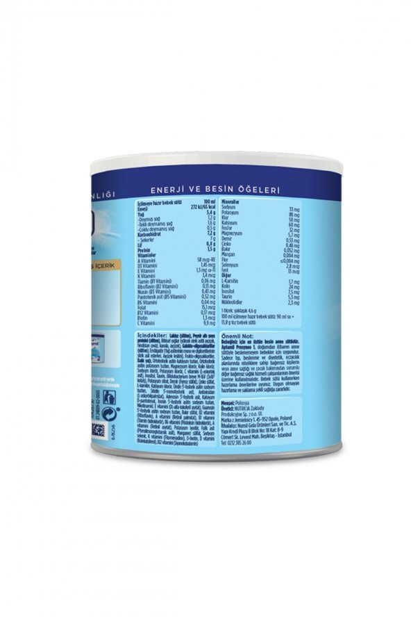 Prosyneo 1 Numara Bebek Sütü 400gr 4lü Paket - Resim 3