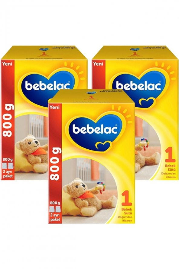 Bebelac 1 Bebek Sütü 800 gr X 3 Adet