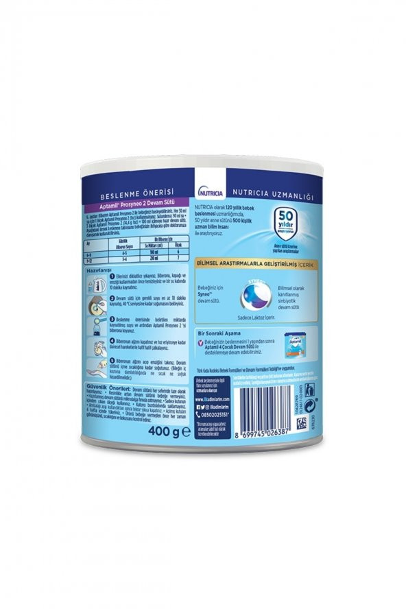 Prosyneo 2 Numara Devam Sütü 400gr 2li Paket - 3