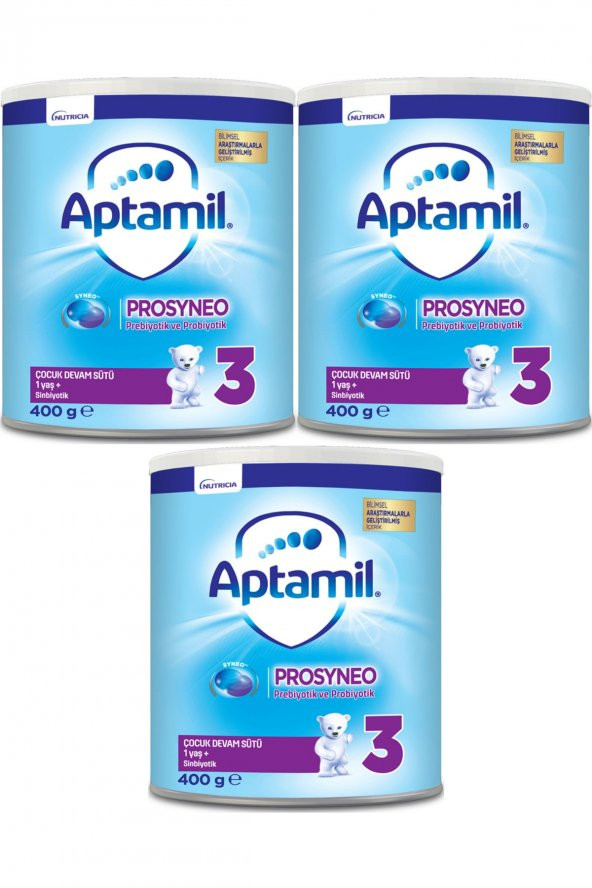 Aptamil Prosyneo 3 Numara Bebek Sütü 400gr 3lü Paket