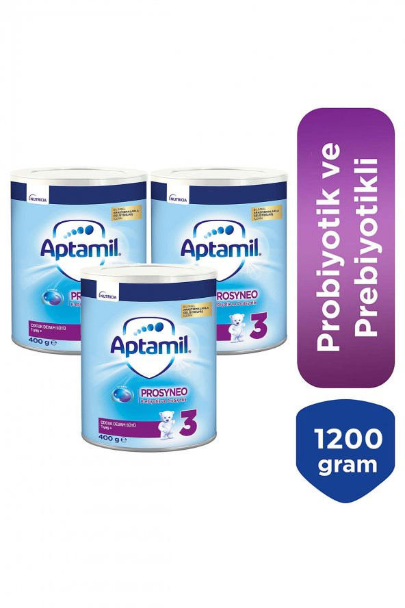 Aptamil Prosyneo 3 Numara Çocuk Devam Sütü 3x400gr 1 Yaş