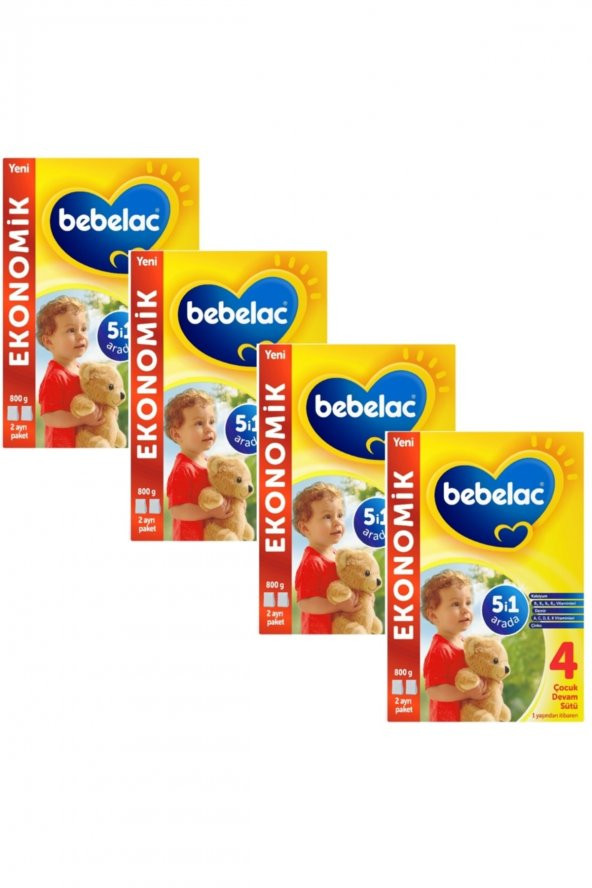 Bebelac 4 Numara 800gr Devam Sütü 4 Adet
