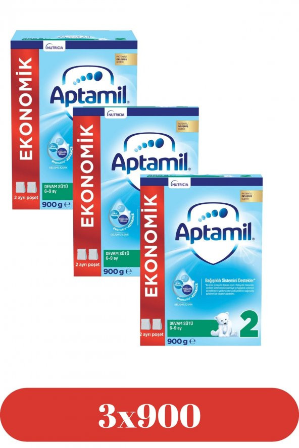 Aptamil 2 Devam Sütü 3x900g 6-12ay