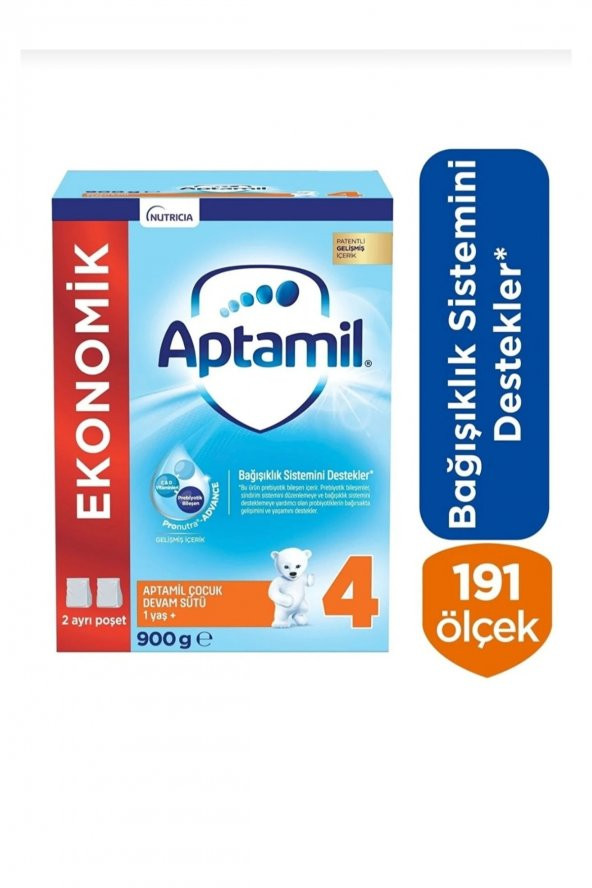 Aptamil 4 Numara Çocuk Devam Sütü 900 Gr