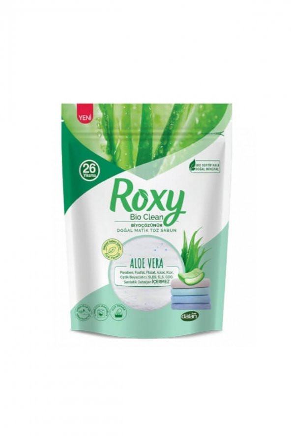 Roxy Bio Clean Doğal Matik Toz Sabun Aloe Vera 800 gr