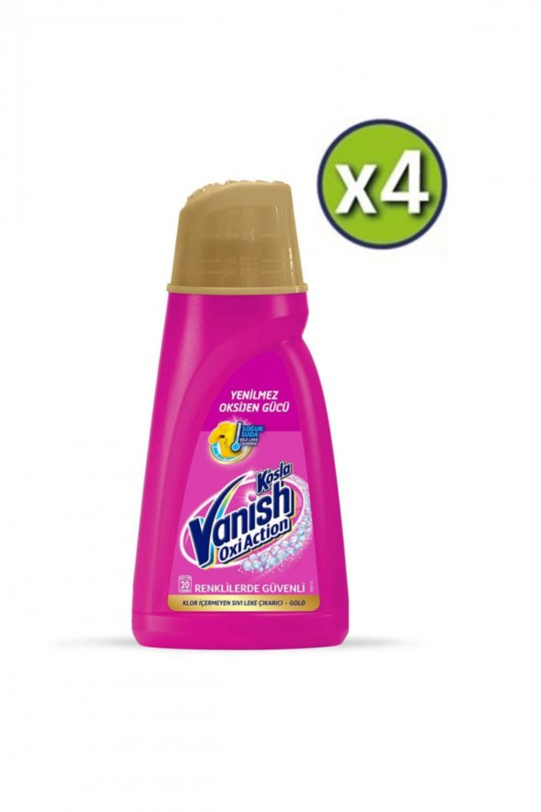 Kosla Leke Çıkarıcı Gold Sıvı Renkliler İçin 1000 ml x 4 ADET