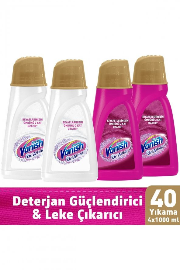 Kosla Oxi Action Gold Sıvı Leke Çıkarıcı Renkliler Için 2x1000 ml Beyazlar Için 2x1000 ml