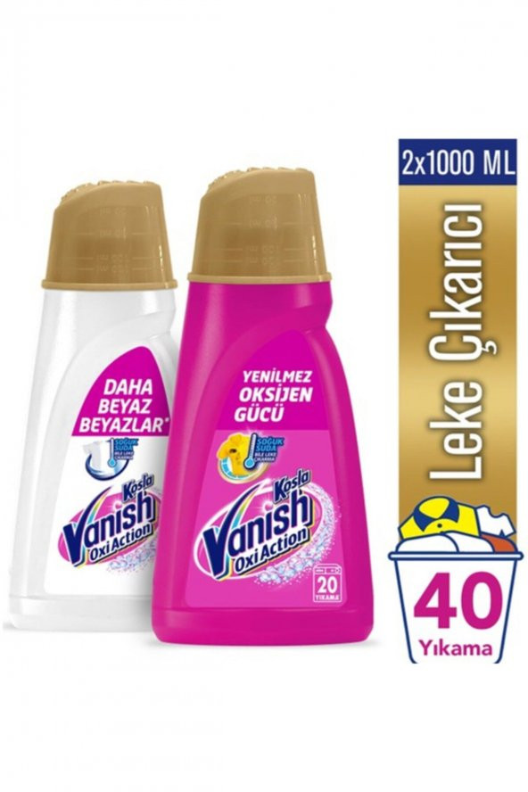 Kosla Oxi Action Gold Renkliler + Beyazlar Sıvı Leke Çıkarıcı 2 X 1 L - 2