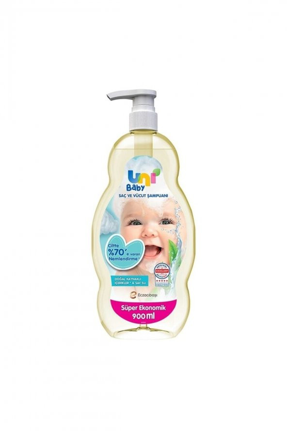 Uni Baby Saç Ve Vücut Şampuan 900 Ml ( 1 Adet )