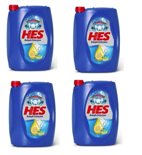 Hes Limon 4 kg Bulaşık Deterjanı 4 Adet - 2