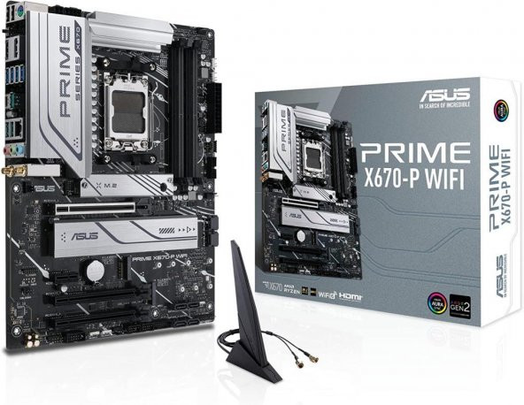 Asus Prime X670-P Wi-Fi AMD AM5 DDR5 ATX Anakart - TEŞHİR - 1