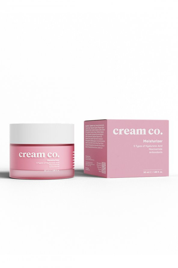 Cream Co. Nemlendirici Yüz Kremi Cilt Tonu Eşitleyici Aydınlatıcı Su Bazlı Tüm Cilt Tipleri Moisturizer 50 ml - 2