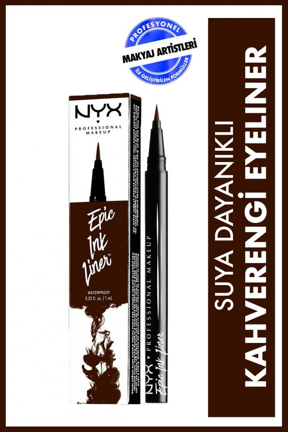 NYX Professional Makeup Epıc Ink Kahverengi Lıner - 1