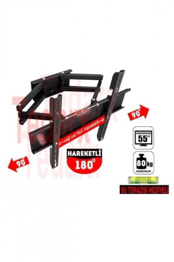 32-42”-50- 55 Çift Kollu Hareketli Lcd-led Tv Askı Aparatı - 2