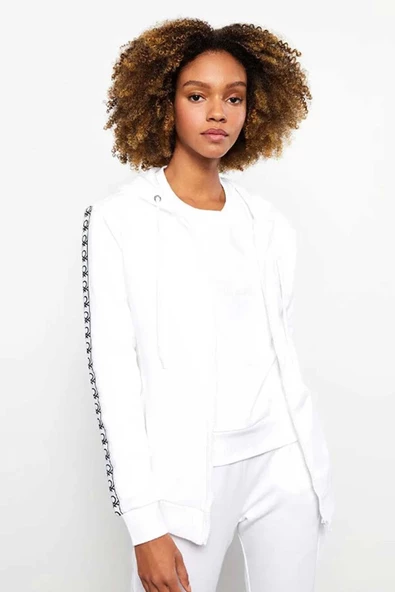 BENETTON KADIN BN SMU_KAPŞONLU FERMUARLI SWEATSHİRT 122A3J68D500F - 3