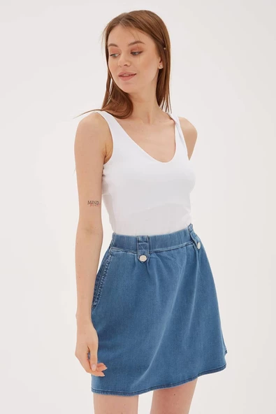 FASHION FRIENDS KADIN V YAKA SIRT ÇAPRAZ ASKILI ATLET 23Y-ATL0535K1