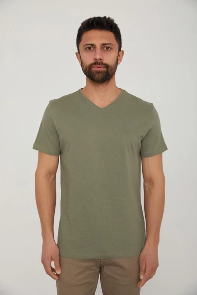CAZADOR ERKEK 4601 ORTA V FLAMLI T-SHIRT 23YCEEO04601 - 8