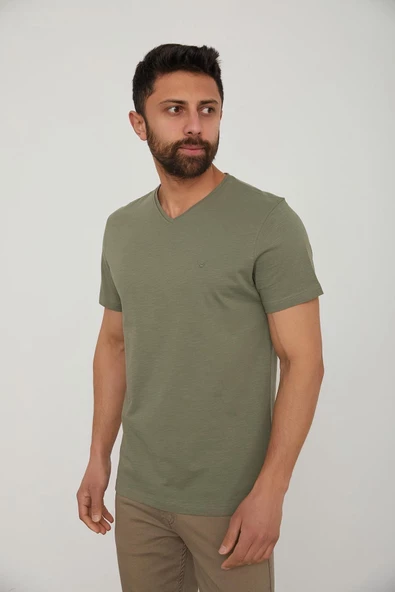 CAZADOR ERKEK 4601 ORTA V FLAMLI T-SHIRT 23YCEEO04601 - 9