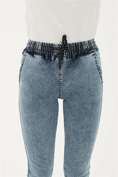 FASHION FRIENDS KADIN BELİ VE PAÇASI LASTİKLİ PANTOLON 23Y-PNT0789K1 - 8