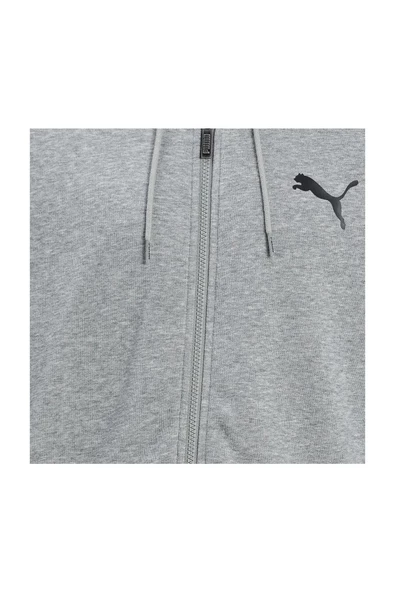 PUMA ERKEK ESS SMALL LOGO FZ HOODİE 58670453 - Resim 3