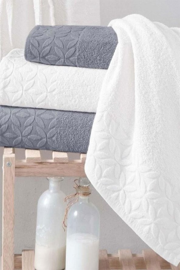 Schafer Pera Banyo Seti 6 Parça Gri-Ekru - 2