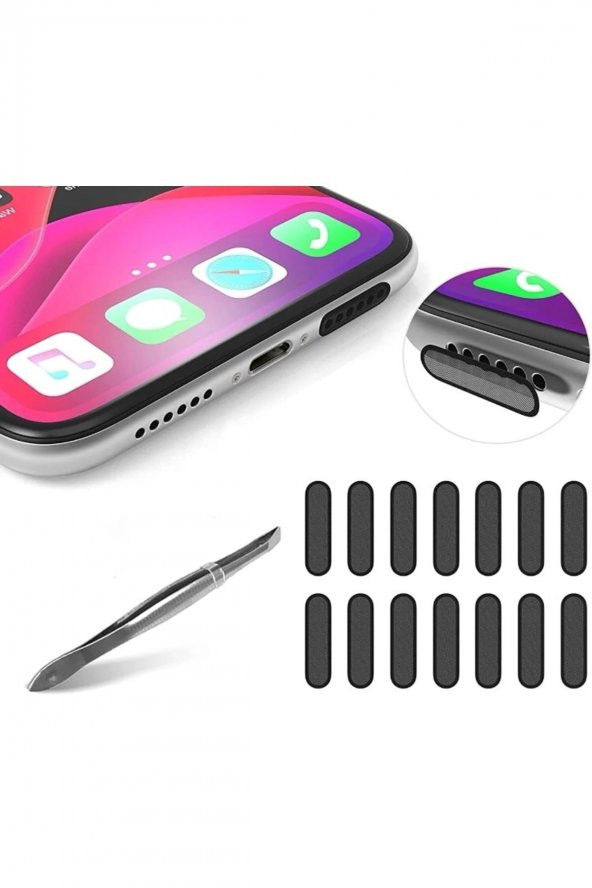 Hoparlör Toz Önleyici Sticker-etiket Tüm Telefonlar Ile Uyumlu 2 Adet - 5