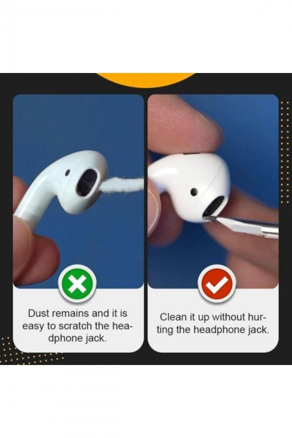 Bluetooth Kablosuz Kulaklık Klavye Telefon Temizleme Kalemi Aparatı Temizleme Kiti - 5