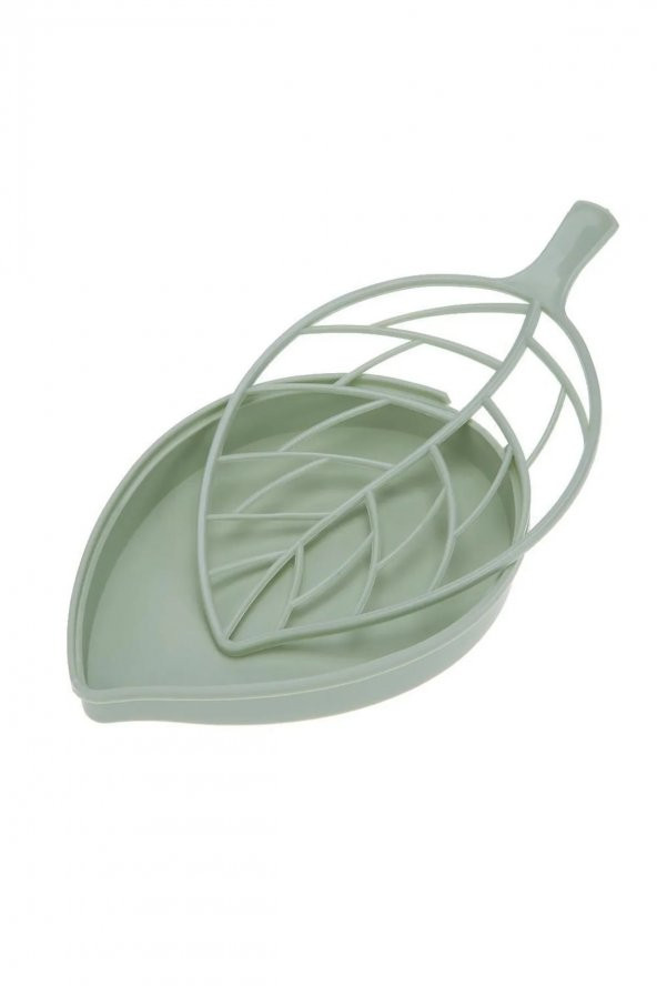 Yaprak Tasarımlı Hazneli ve Izgaralı Sabunluk - 2