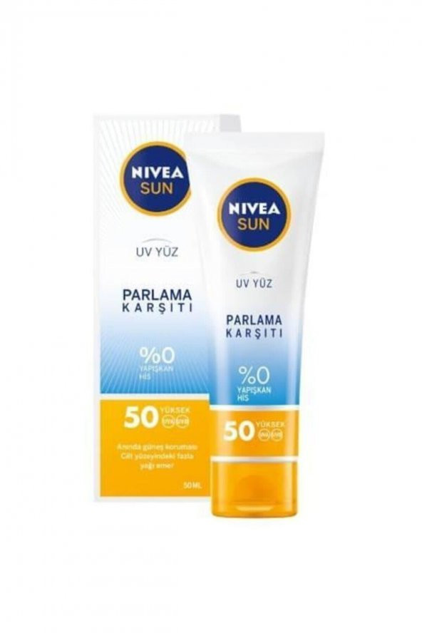 Nivea Güneş Kremi Yüz Için Parlama Karşıtı Spf50 50 ml