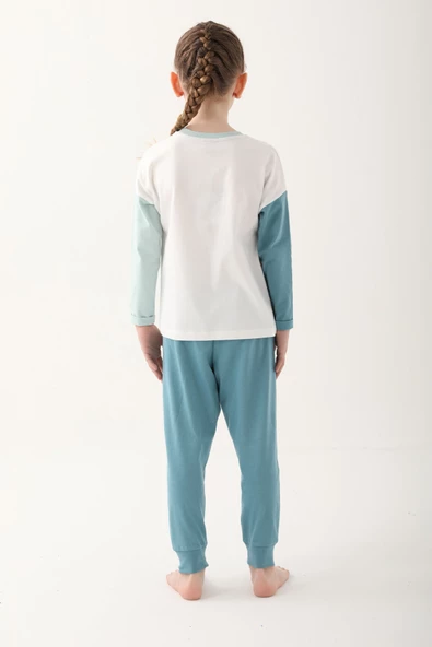ROLYPOLY KIZ ÇOCUK UZUN KOL PİJAMA TAKIM L1615-3 - 6