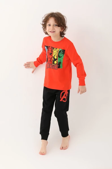 ROLYPOLY ERKEK ÇOCUK UZUN KOL PİJAMA TAKIM D4843-3 - 8